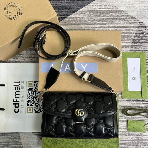 Gucci GG Matelassé Small Bag Black