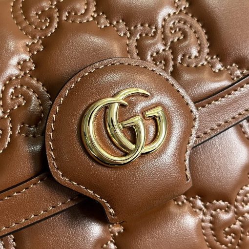 Gucci GG Matelassé Small Bag Brown - Image 5