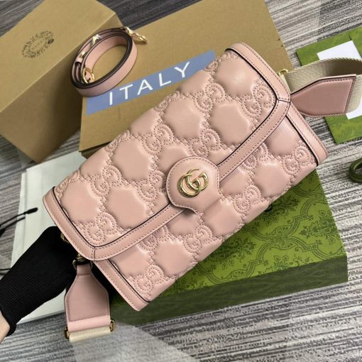 Gucci GG Matelassé Small Bag Pink - Image 4