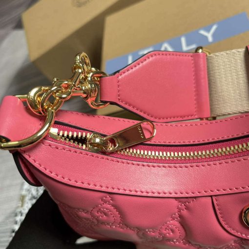 Gucci GG Matelassé Small Shoulder Bag Rose Pink - Image 8