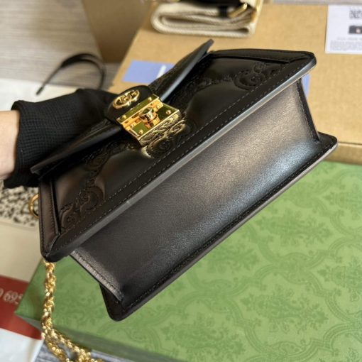 Gucci GG Matelassé Small Top Handle Bag Black - Image 6