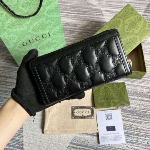 Gucci GG Matelassé Zip-around Wallet Black - Image 2