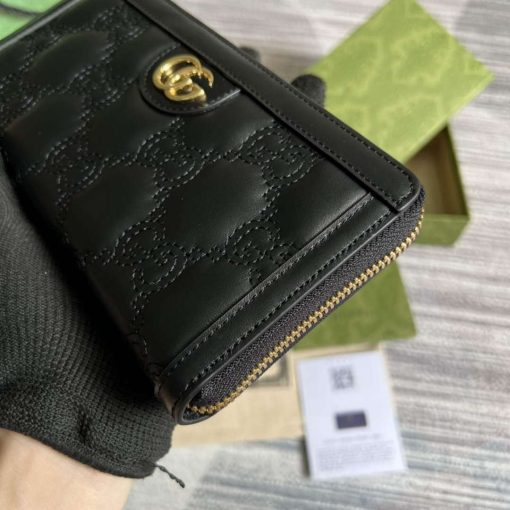 Gucci GG Matelassé Zip-around Wallet Black - Image 5