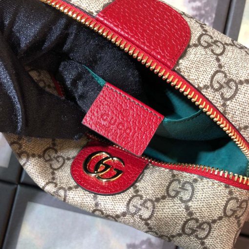 Gucci GG Ophidia GG Cosmetic Case Beige &red - Image 9