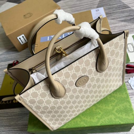 Gucci GG Small Tote Bag Beige - Image 7