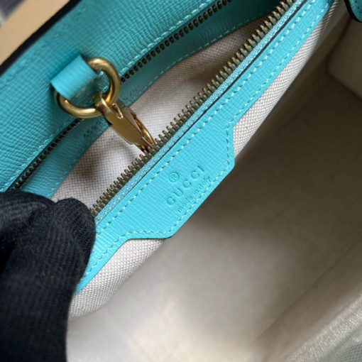 Gucci GG Small Tote Bag Blue Orange - Image 9