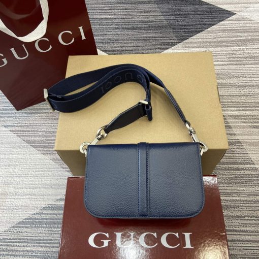 Gucci GG Super Mini Bag Dark Blue - Image 2