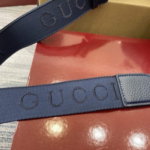 Gucci GG Super Mini Bag Dark Blue - Image 11