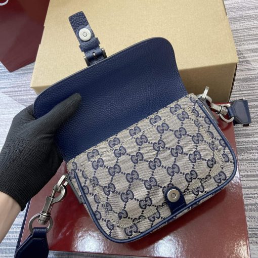 Gucci GG Super Mini Bag Dark Blue - Image 4