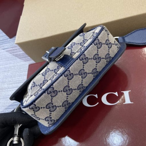 Gucci GG Super Mini Bag Dark Blue - Image 5