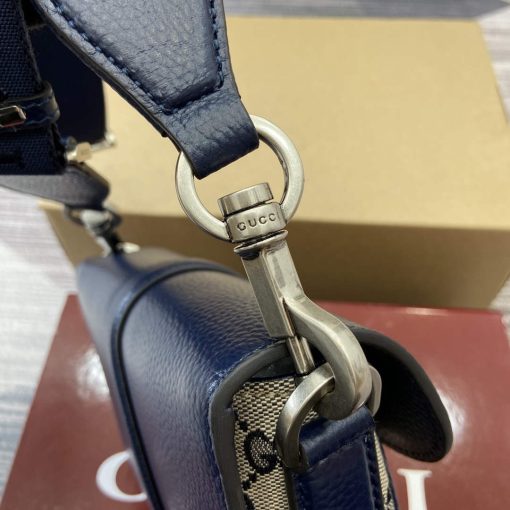 Gucci GG Super Mini Bag Dark Blue - Image 7