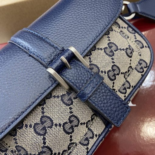 Gucci GG Super Mini Bag Dark Blue - Image 9