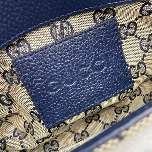 Gucci GG Super Mini Bag Dark Blue - Image 10