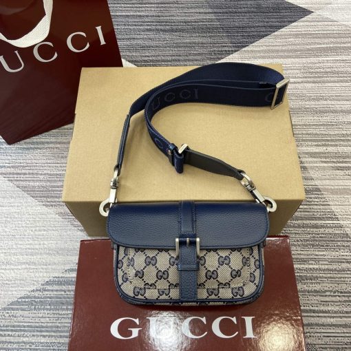 Gucci GG Super Mini Bag Dark Blue