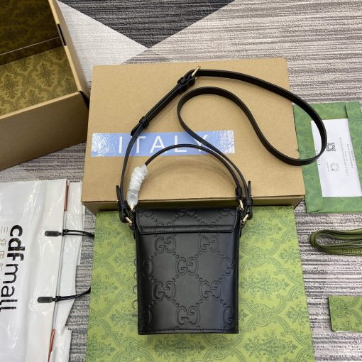 Gucci GG Super Mini Bucket Bag Black - Image 2