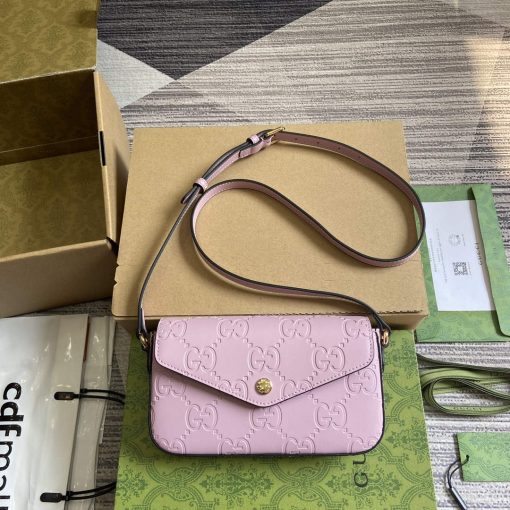 Gucci GG Super Mini Shoulder Bag Light Purple