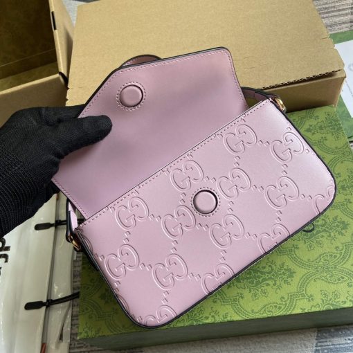 Gucci GG Super Mini Shoulder Bag Light Purple - Image 7