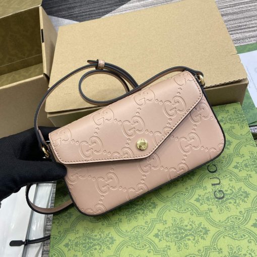 Gucci GG Super Mini Shoulder Bag Rose Beige - Image 4