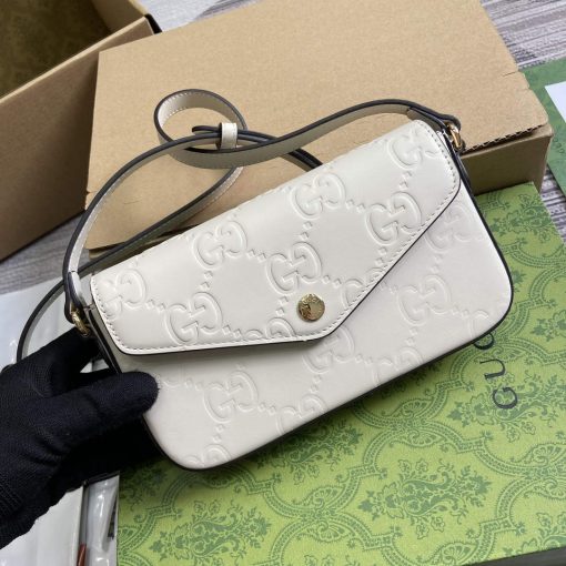 Gucci GG Super Mini Shoulder Bag White - Image 4