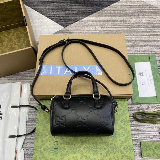 Gucci GG Super Mini Top Handle Bag Black