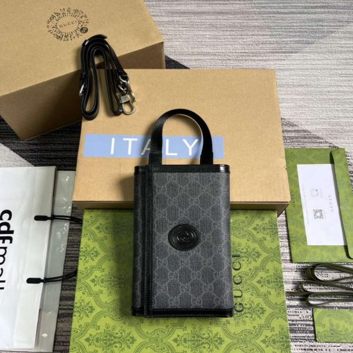 Gucci GG Top Handle Wallet Black