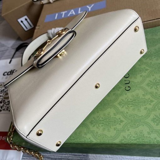 Gucci Horsebit 1955 Medium Bag White - Image 6