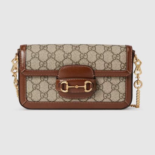 Gucci Horsebit 1955 Mini Bag Beige And Brown