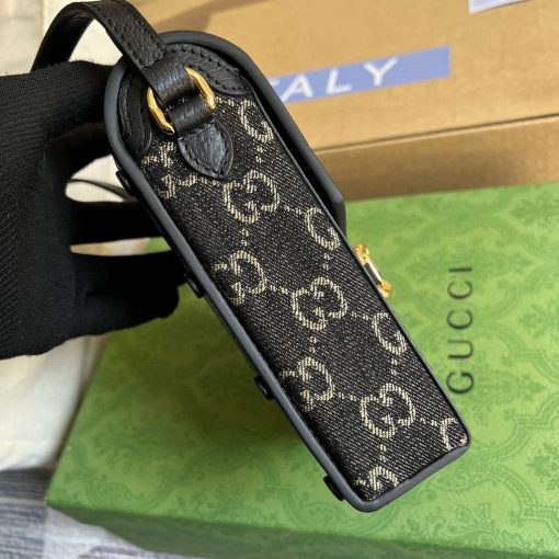 Gucci Horsebit 1955 Mini Bag Black - Image 2