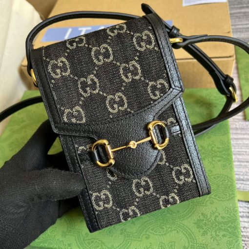 Gucci Horsebit 1955 Mini Bag Black - Image 3