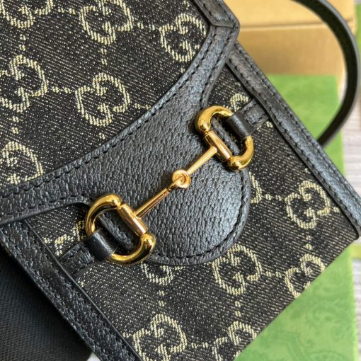 Gucci Horsebit 1955 Mini Bag Black - Image 4