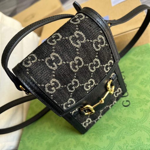 Gucci Horsebit 1955 Mini Bag Black - Image 6