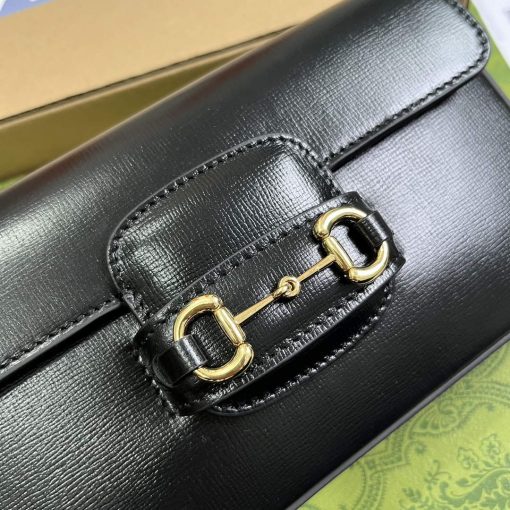 Gucci Horsebit 1955 Mini Bag Black Leather - Image 5