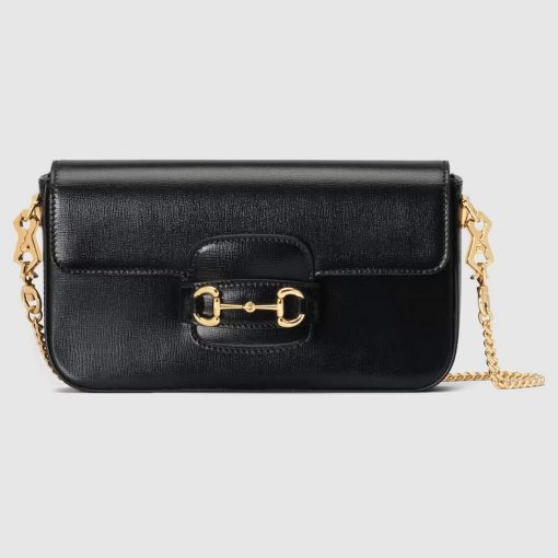 Gucci Horsebit 1955 Mini Bag Black Leather