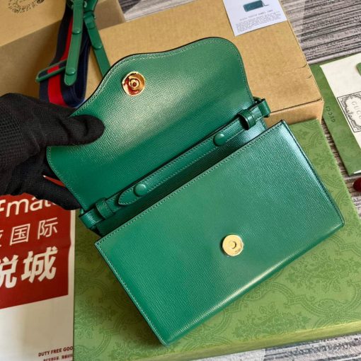 Gucci Horsebit 1955 Mini Bag Green - Image 8