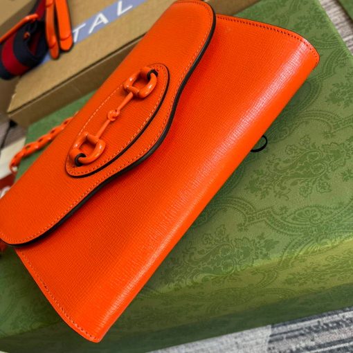 Gucci Horsebit 1955 Mini Bag Orange - Image 6