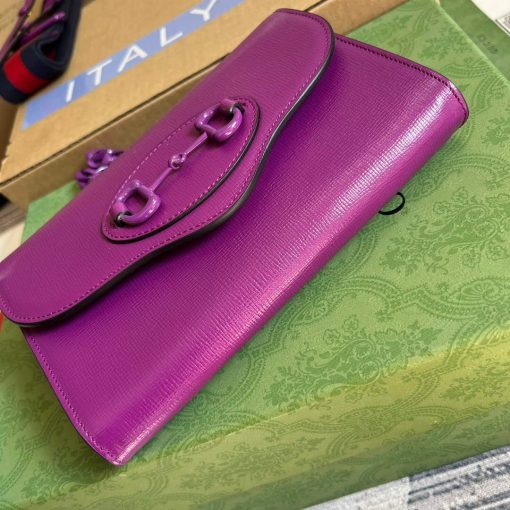 Gucci Horsebit 1955 Mini Bag Purple - Image 7