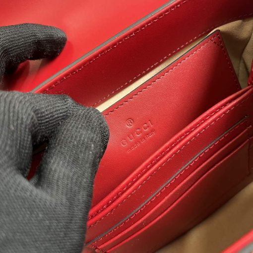Gucci Horsebit 1955 Mini Bag Red Crocodile Leather - Image 7