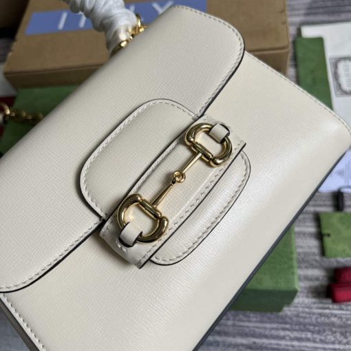 Gucci Horsebit 1955 Mini Bag White - Image 5