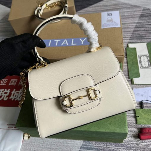 Gucci Horsebit 1955 Mini Bag White