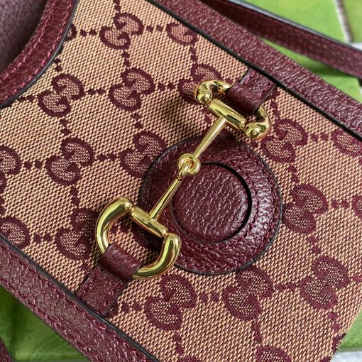 Gucci Horsebit 1955 Mini Bag Wine Red - Image 8