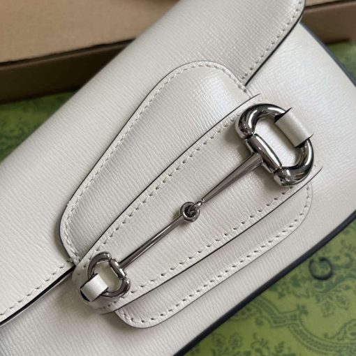 Gucci Horsebit 1955 Mini Shoulder Bag White - Image 5