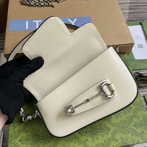 Gucci Horsebit 1955 Mini Shoulder Bag White - Image 8