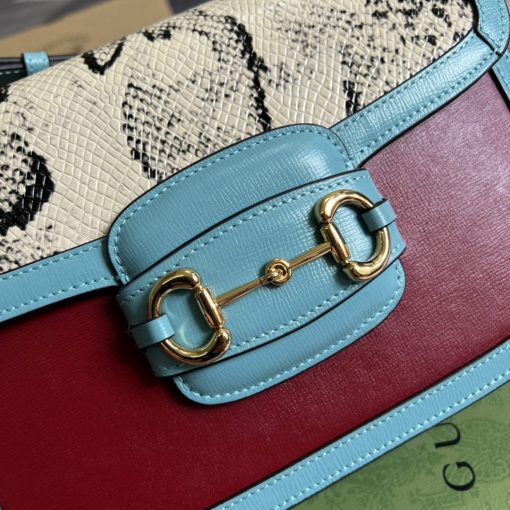 Gucci Horsebit 1955 Shoulder Bag Blue - Image 5