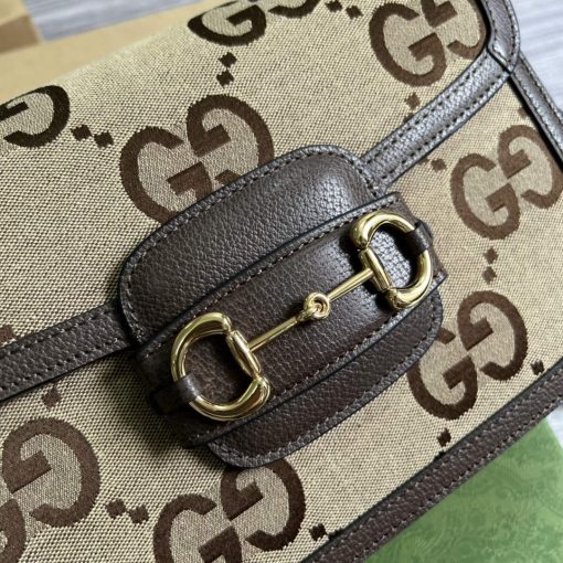 Gucci Horsebit 1955 Shoulder Bag Brown With Brown Leather - Image 5