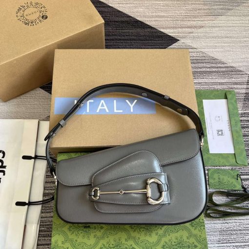 Gucci Horsebit 1955 Shoulder Bag Grey