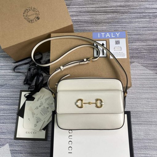 Gucci Horsebit 1955 Small Shoulder Bag Beige