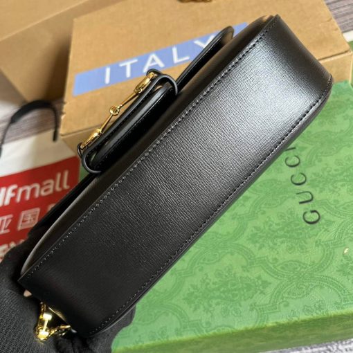 Gucci Horsebit 1955 Small Shoulder Bag Black - Image 6