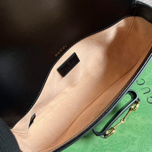Gucci Horsebit 1955 Small Shoulder Bag Black - Image 8