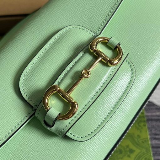 Gucci Horsebit 1955 Small Shoulder Bag Green - Image 5