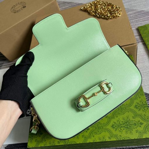 Gucci Horsebit 1955 Small Shoulder Bag Green - Image 7